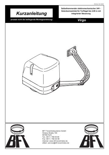 Kurzanleitung - bei BFT