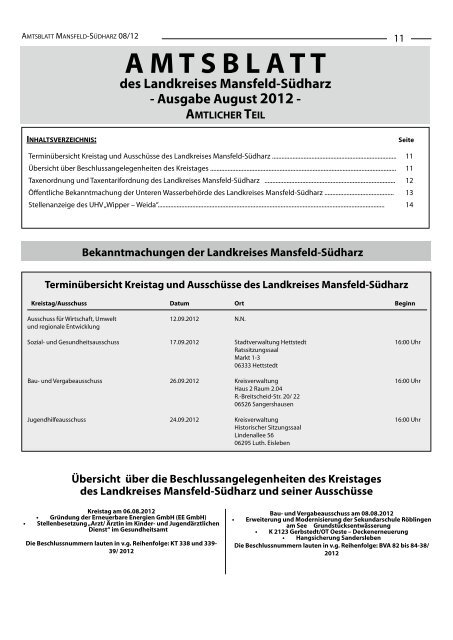 Weitere Infos auf Seite 5 - Landkreis Mansfeld-Südharz