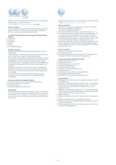 Produktinformation - ALLE-VERSICHERUNGEN24.de