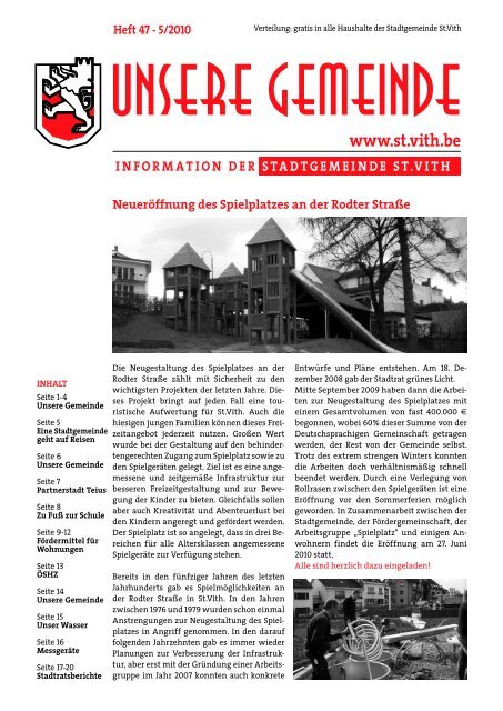 Unsere Gemeinde 05-2010 - St.Vith.be