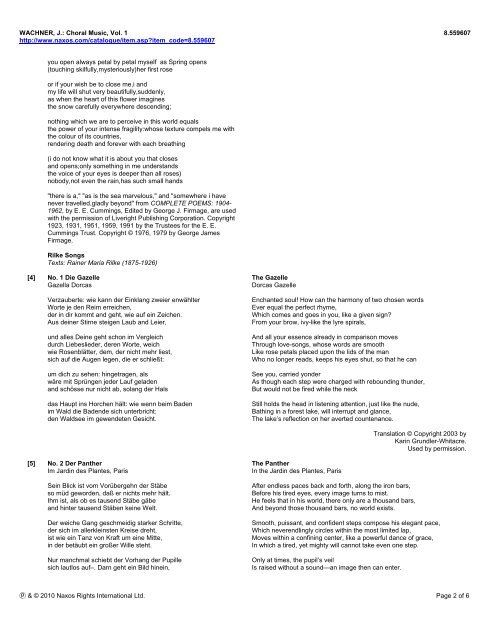 Lyrics - Naxos