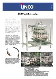 LINCO ACE Eviscerator - BAADER Food Processing Machinery