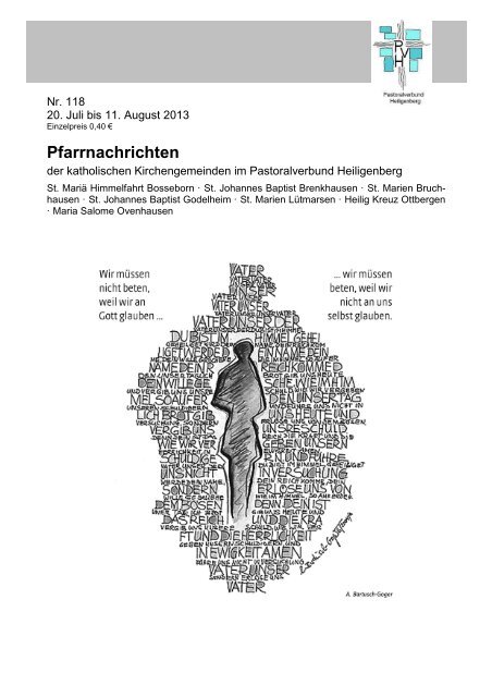 Pfarrnachrichten NR.118 - 20. Juli bis 11. August 2013 ... - achroma.de