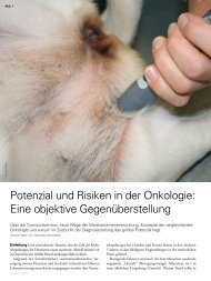 Potenzial und Risiken in der Onkologie: Eine objektive ... - Vet Journal