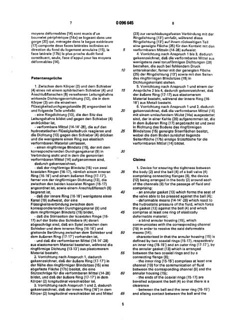 Dispositif d'étanchéité pour robinet à tournant sphérique - European ...