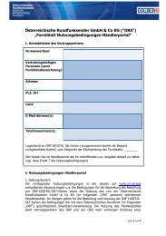 Formblatt Nutzungsbedingungen Händlerportal - ORS