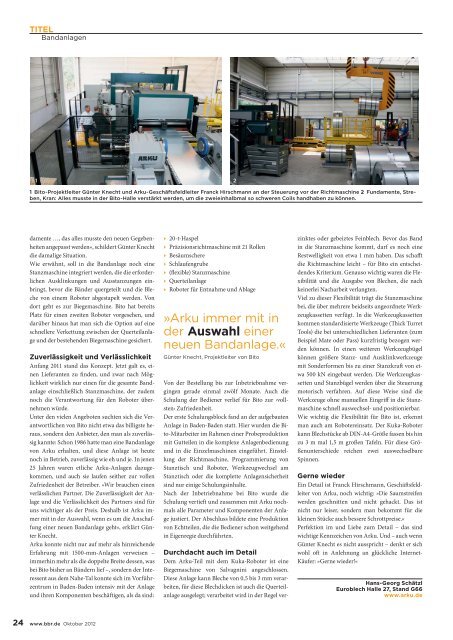 Artikel als PDF - ARKU Maschinenbau GmbH