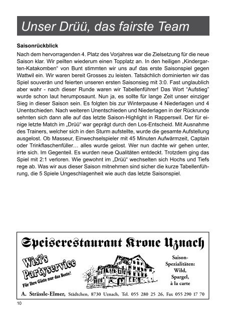 Herbstausgabe 2011 1923 - FC Uznach