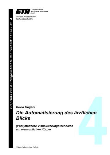 Die Automatisierung des ärztlichen Blicks - Technikgeschichte der ...