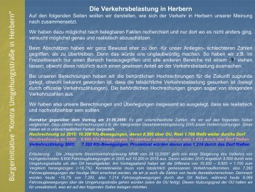 PDF-Version - Bürgerinitiative Kontra Umgehungsstraße in Herbern