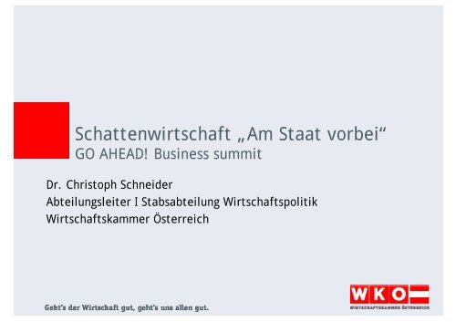 Dr. Christoph Schneider - GO-AHEAD