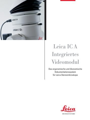 Leica IC A Integriertes Videomodul - Leica Microsystems