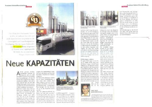 Neue Kapazitäten / DBZ Ausgabe 6/2011 - Daxner International GmbH