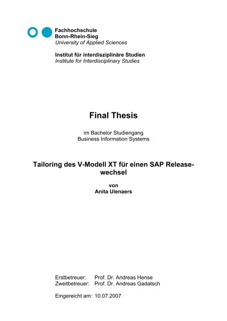 Final Thesis - Bis.inf.fh-brs.de