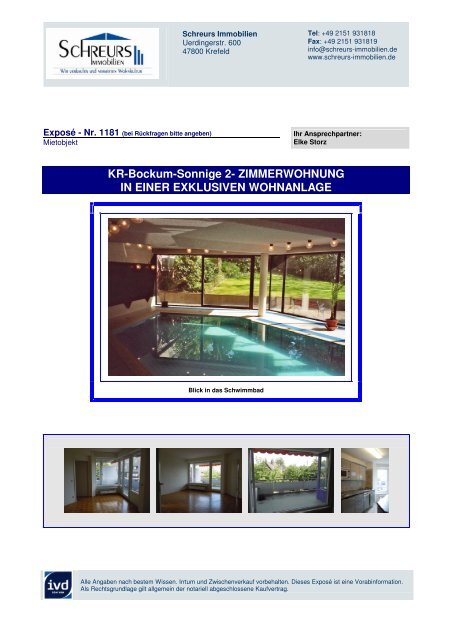 Expose als PDF-Download - Schreurs Immobilien
