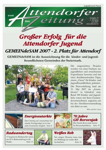 lesen Sie weiter - Attendorfer Zeitung