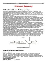 Zusammenfassung Gleichstromlehre