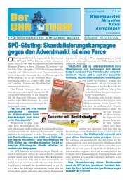 Mai 2010 - Gösting Bezirksbudget und SP-Hirngespinste - FPÖ Graz