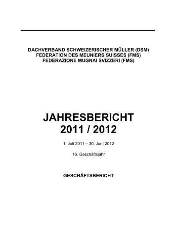 PDF 302 KB - DSM | Dachverband Schweizerischer Müller