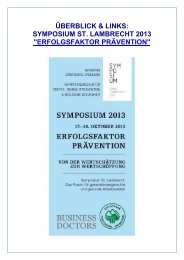 PROGRAMM SYMPOSIUM ST. LAMBRECHT