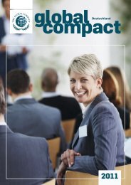 Global Compact Deutschland Jahrbuch 2011 - GC Yearbook