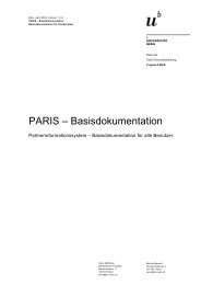 PARIS – Basisdokumentation - Medizinische Fakultät - Universität ...