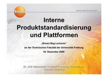 Interne Produktstandardisierung und Plattformen - FAIM