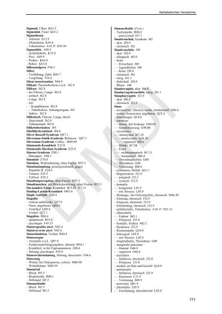 ICD-10-GM Version 2010 Alphabetisches Verzeichnis ...