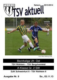 TSV aktuell Nr. 9 2013/14