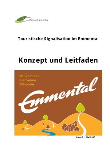 Konzept und Leitfaden - Region Emmental