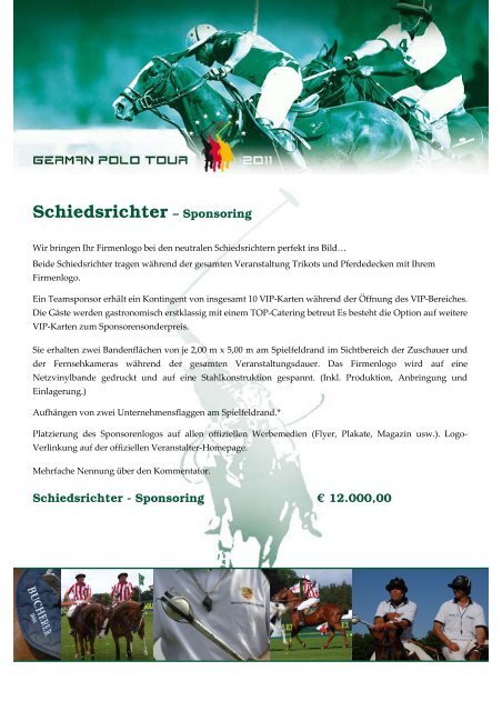 Sponsoring German Polo Tour 2011 - PEGASUS Event Marketing