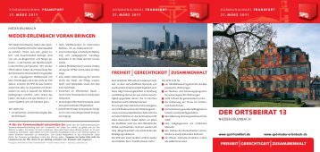 DER ORTSBEIRAT 13 - SPD Frankfurt