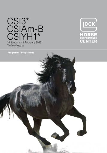 Programmheft - GLOCK HORSE PERFORMANCE CENTER (GHPC)