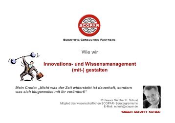 Innovations- und Wissensmanagement - SCOPAR Scientific ...