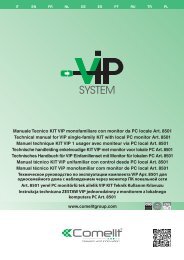 www.comelitgroup.com Manuale Tecnico KIT VIP monofamiliare con ...