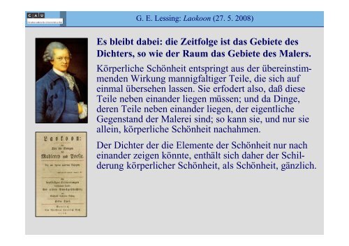 Laokoon - Literaturwissenschaft-online