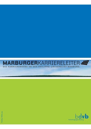 Broschüre MK.cdr - Marburger Karriereleiter