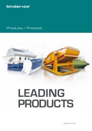leading PROdUCTS - Binder+Co AG