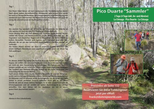Wanderkatalog Pico Duarte 2012/2013 - DomRepWorld