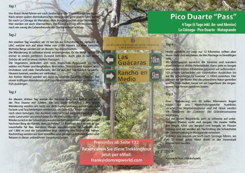 Wanderkatalog Pico Duarte 2012/2013 - DomRepWorld