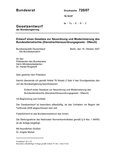 Bundesrat Gesetzentwurf - Umwelt-online