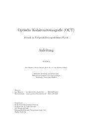 Optische Kohärenztomografie (OCT) - Technische Universität Dresden
