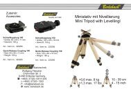 Ministativ mit Nivellierung - Berlebach