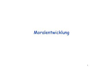 Moralentwicklung