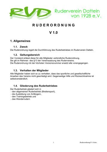 Ruderverein Datteln von 1928 e.V.