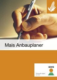 Mais Anbauplaner - KWS Saat AG