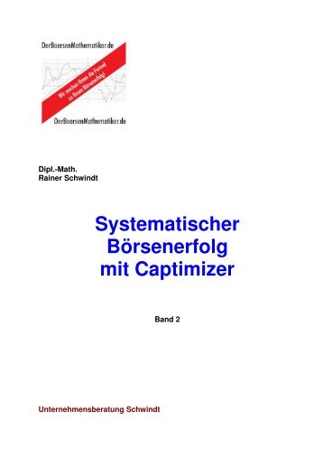 Systematischer Börsenerfolg mit Captimizer - BörsenMathematikers