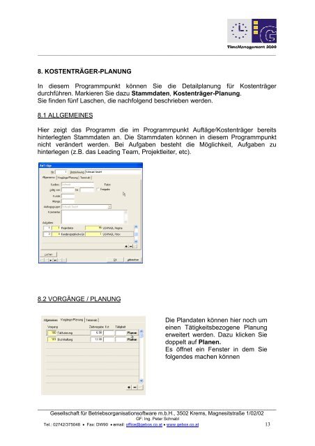 ANWENDERHANDBUCH Basissoftware - Gebos