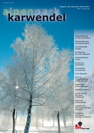 APK Magazin 12/2006.xpr - Alpenpark Karwendel