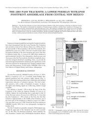 the abo pass tracksite - New Mexico Geological Society